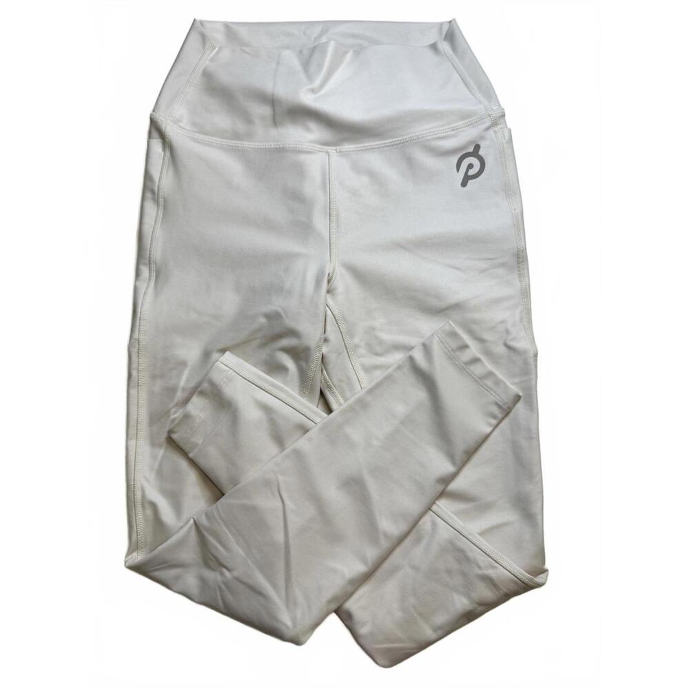 White Shimmery Peloton Cadent Pocket Legging - Size Small
